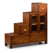Mueble escalera derecha 2 puertas 4 cajones