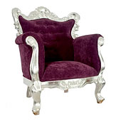 mueble vintage Sillon_Barroco_plata_y_purpura
