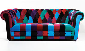 Sofa Chester 3 plazas Patchwork - Sof�s Vintage - Muebles de Estilo Vintage