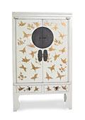 Armario de Boda Blanco Mariposas - Armarios Coloniales y R�sticos - Muebles Coloniales y Muebles R�sticos