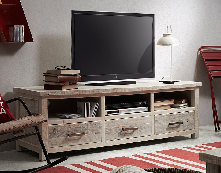 Mueble tv colonial hycks en portobellostreet.es Muebles de madera rustica para tv