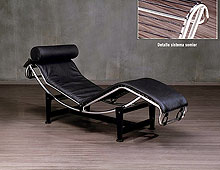 Chaisse loungue Moderno Le Chiffre negra