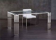 mueble de dise�o Mesa_Acero_inox_Espejo_Cristal