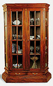 Vitrina Clasica achaflanada 2 puertas