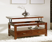 Mesa de Centro Rustica Coco Elevable
