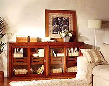 Vitrina Colonial Sencilla con Cajones