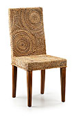 Silla Banana C�rculos - Sillas Coloniales y Sillones Coloniales - Muebles Coloniales y Muebles R�sticos