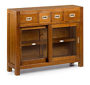 Consola 2 puertas correderas 4 cajones