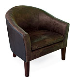 Sillon_Semicirculo_Piel_Envejecida