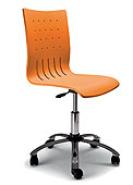 muebles modernos Sill�n giratorio naranja