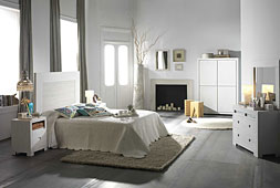 Dormitorio Colonial Blanco Elba