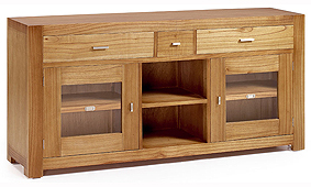 mueble colonial Buffet_Natural_2+1_Cajones_2_Puertas_y_2_Huecos