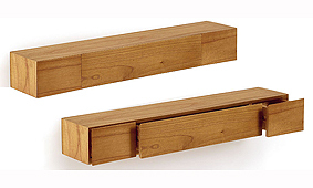 estanterias Estante Natural con Cajones