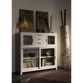 mueble colonial Aparador_Puertas_Cristal_Ivana
