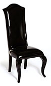 Silla Celebrity Piel Charol Negro - Sillas y Taburetes de Dise�o - Muebles de Dise�o