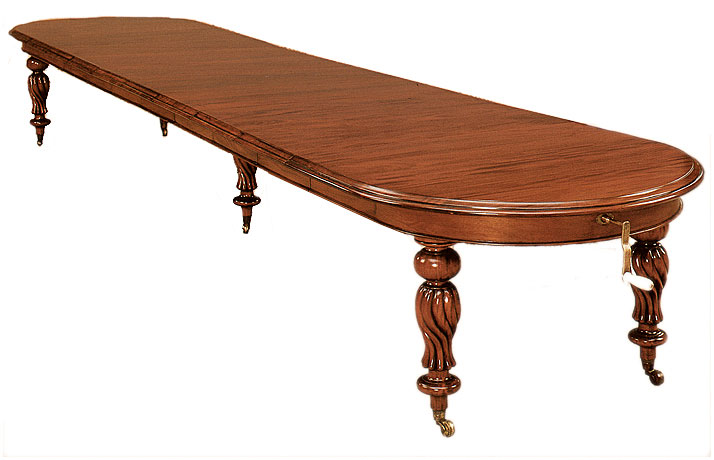 Mesa comedor victoriana manivela 8 extensibles en portobellostreet.es