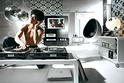 Ambiente Sal�n Moderno Dove Design