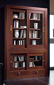mueble colonial Aparador-Vitrina_King_Roble_III