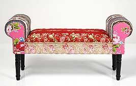 Banqueta Patchwork Vintage