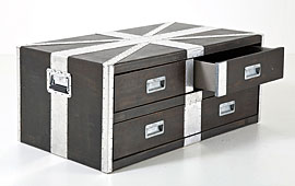 Ba�l Mesa de Centro British aluminio