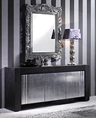 Aparador 3 puertas Black&Silver