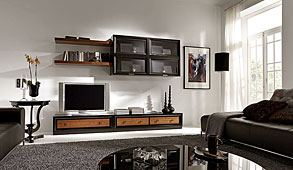 muebles de salonSal�n Pen�lope Lacado en Negro