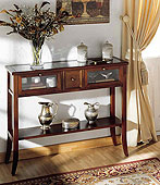 mueble colonial Consola_con_Revistero_y_Tapa_de_Cristal
