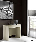 Mesa consola extensible blanca