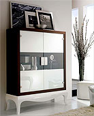 muebles modernos Contenedor Bauhaus 2 puertas blanco