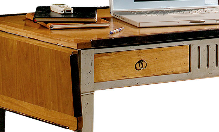 Mesa de escritorio con alas vintage 