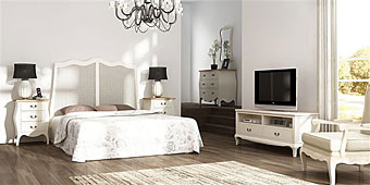 Domritorio Roble y Rejilla Vintage - Ambientes de Dormitorio Clasicos - Muebles Cl�sicos