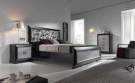 muebles dormitorioDormitorio Calado Negro Plata