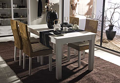 Mesa de Comedor Ivana lacada en blanco