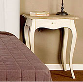 Mesa de Noche Flauvert en blanco roto -  - 