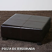 Escabel Cuadrado de Piel -  - 