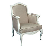 Sill�n Par�s Tapizado acabado blanco - Sillas y Sillones Cl�sicos - Muebles Cl�sicos