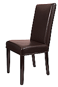 Silla Colonial de Piel Bar Chocolate 