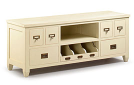Mueble de Tv Rustico Marfil