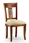 Silla Rustica Rombo tapizada