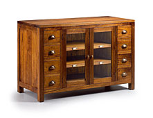 Mueble de Tv Rustico Star 8 cajones