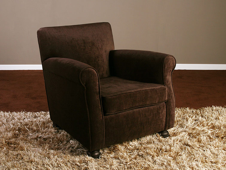 Butaca Jean Claude en chenilla marron