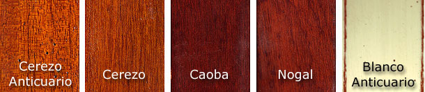 acabados en madera de caoba