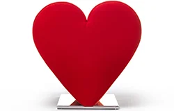Taburete acero y tapizado Love Taburete acero y tapizado Love