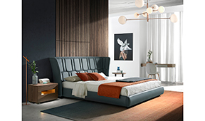 Cama de piel para colchón de 180x200 Giuseppe