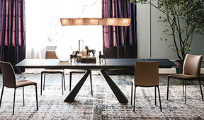 Mesa de comedor extensible Eliot keramik Drive Cattelan