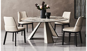 Mesa de comedor Eliot Keramik Round Cattelan