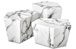 Mesa de centro mrmol Prudential Set of 3