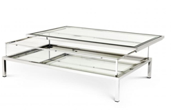 Mesa de centro cristal Harvey Rectangular