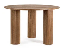 Mesa de comedor de madera de mango marrón Dacca Mesa de comedor de madera de mango marrón Dacca
