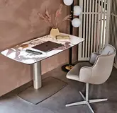 Mesa de escritorio ajustable eléctricamente cerámico Runner Cattelan